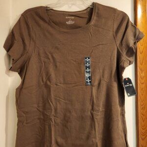 St. John's Bay Chocolate Brown Short Sleeve Tee